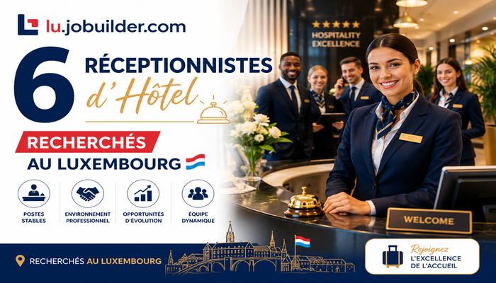 6 Réceptionnistes d’Hôtel